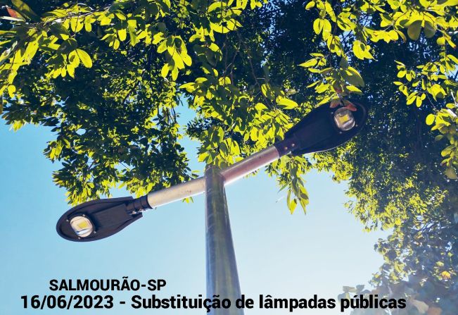 Prefeitura realiza troca de lâmpadas comuns por lâmpadas led.