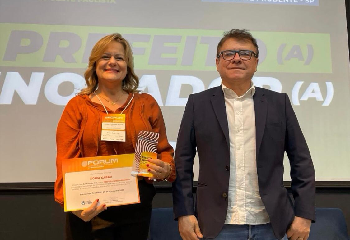  PREFEITA SÔNIA GABAU RECEBE TÍTULO DE PREFEITA INOVADORA 2025!