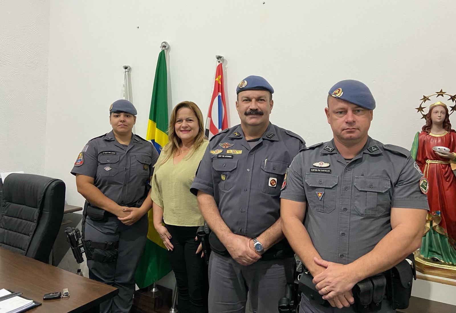 REUNIÃO ENTRE PREFEITURA E POLÍCIA MILITAR REFORÇA PARCERIAS EM SALMOURÃO
