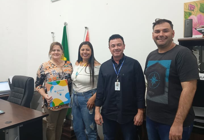 PREFEITA SÔNIA GABAU RECEPCIONA NOVO GERENTE REGIONAL DA SABESP