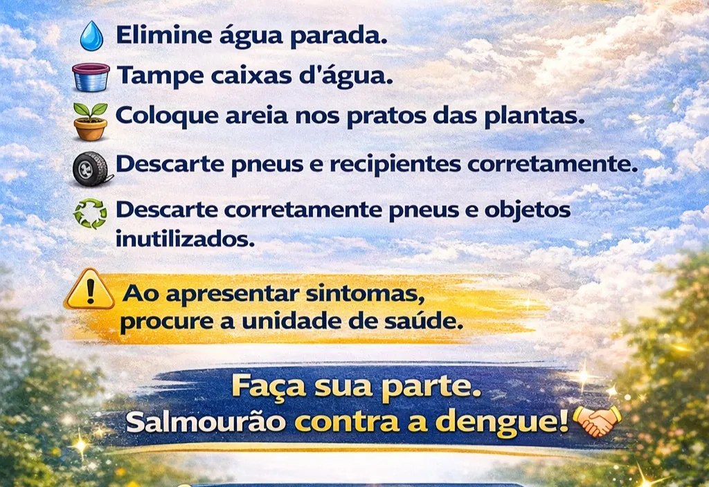 PREFEITURA ALERTA: COMBATER A DENGUE É UM DEVER DE TODOS 